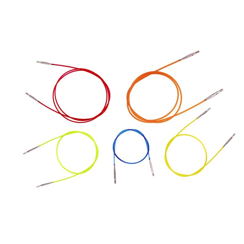 KnitPro Cavi per Punte componibili da 40cm a 100cm - MULTICOLOR