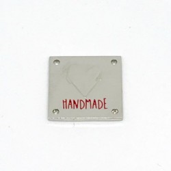Etichetta HANDMADE in metallo