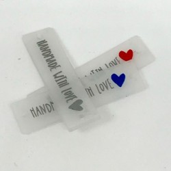 Etichetta HANDMADE in silicone